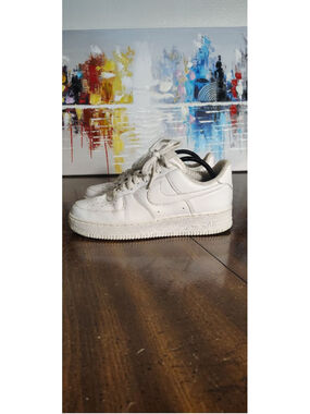Nike Air Force 1 Shoes Mens Size 9 CW2288-111 White Low Top Sneakers